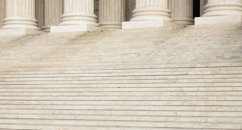 Courthouse steps representing appeal